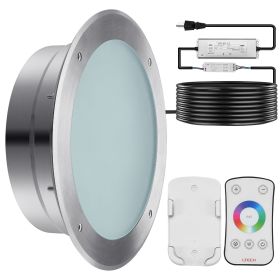 120V AC LED Pool Light, 10 Inch 40W, RGBW Color Changing Inground Swimming Pool Spa Light Underwater, with 50 FT Cord Remote Control