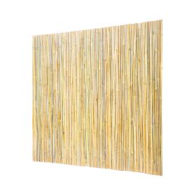 Natural Rolled Bamboo Fence, Eco-Friendly Bamboo Privacy Fence 4 ft H x 6 ft L x 0.75 in D. , Decorative Bamboo Privacy Screen for Garden, Backyard