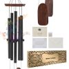Wind Chimes for Outside, 48 in, Deep Tone Wind Chimes with 5 Tubes, Unique Large Memorial Wind Chimes for Anniversary