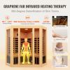 Far Infrared Wooden Sauna, Room Home Sauna Spa for 3 to 4 Person